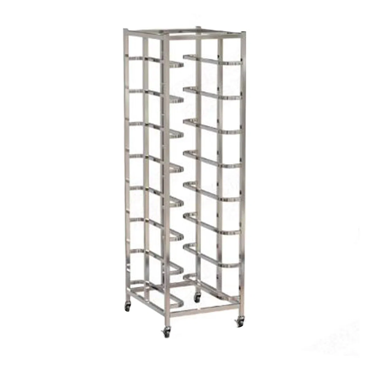 Brotpfannenständer aus Edelstahl, Backblechständer for die Arbeitsplatte, Schnellständer for Bäckereien und Großküchen(166x60x46cm-8Tier)