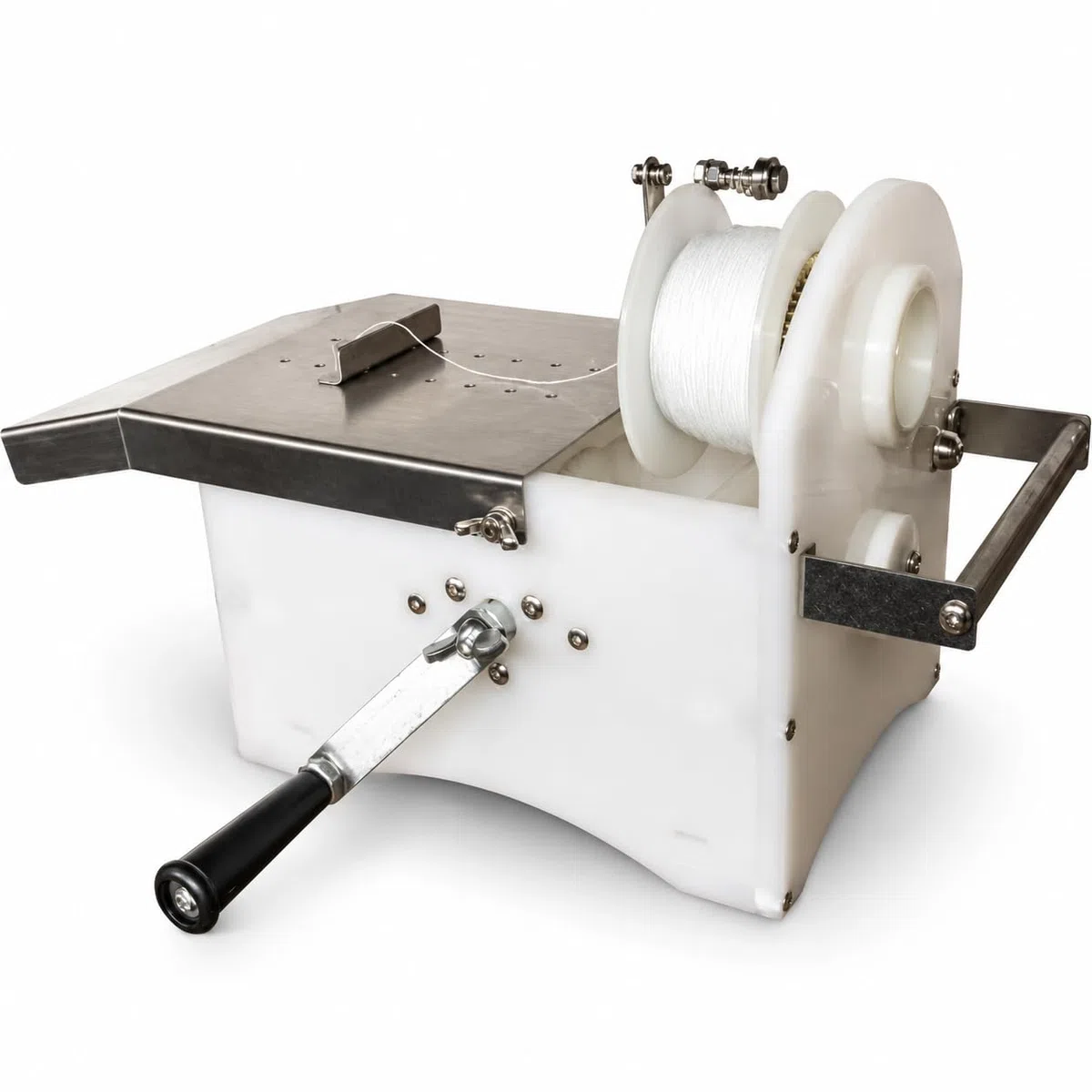 Manuelle Wurstbindemaschine, handrollender Linker für Wurstwaren und Hot Dogs, 0-45 mm PP-Design, perfekt für den gewerblichen Gebrauch, einfach zu bedienen