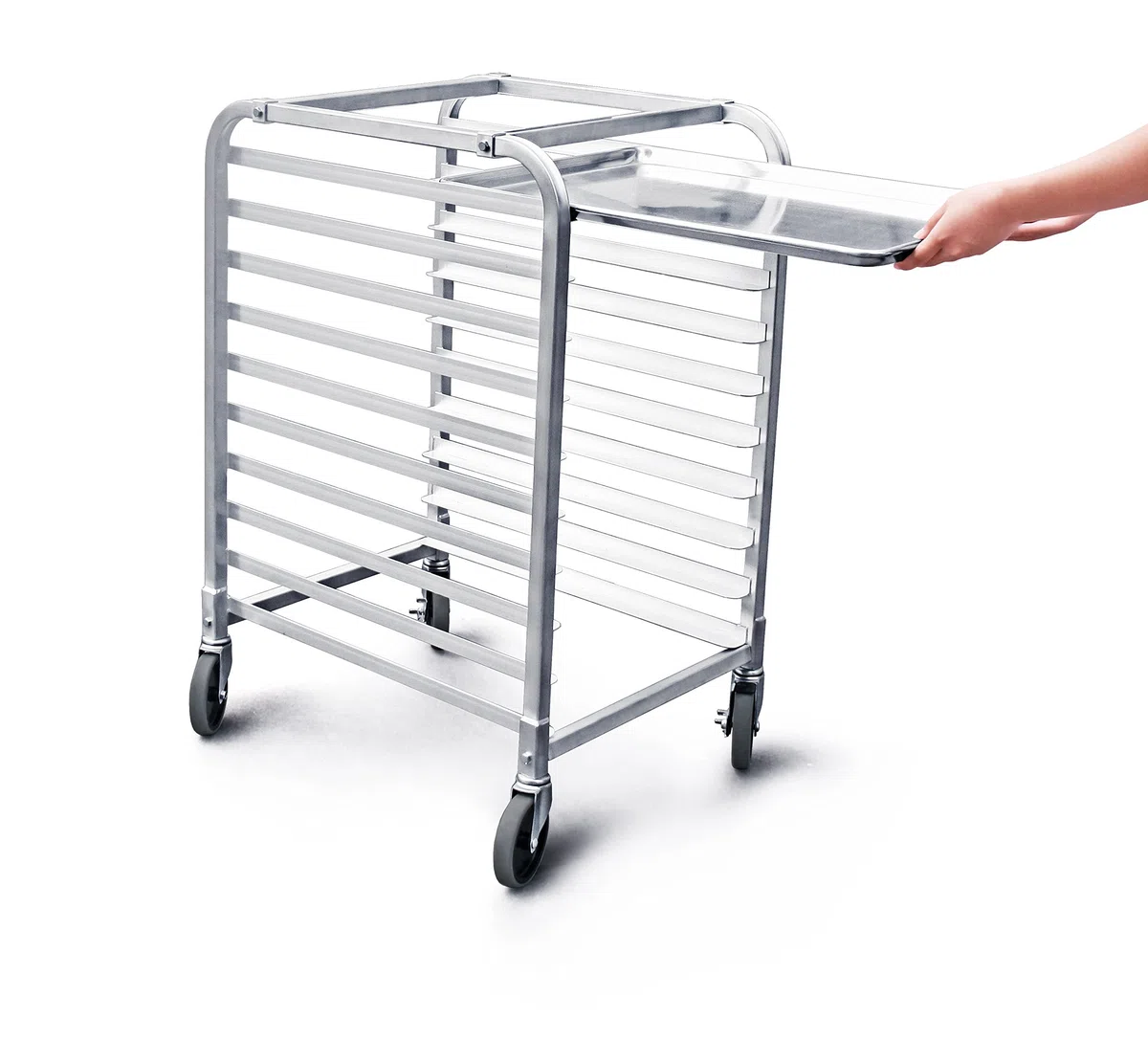 'NEW STAR 36510 Aluminium 10-tier gewerblichen Küche Bun Pfanne Tabelle Pfanne Rack, 26 von 20 von 96,5 cm