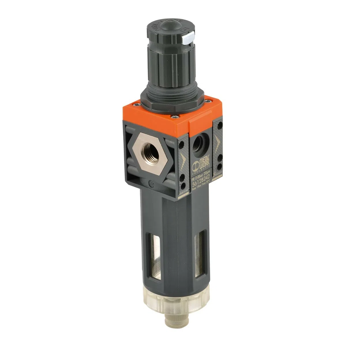 Riegler Filterregler »SYNTESI«, BG2, G 1, 5µm, 0…2bar, RA, o. Mano.